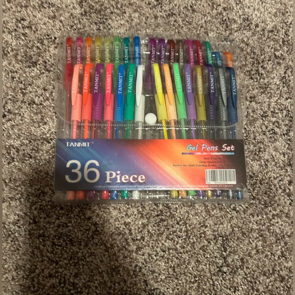 36 piece of pens, multi color